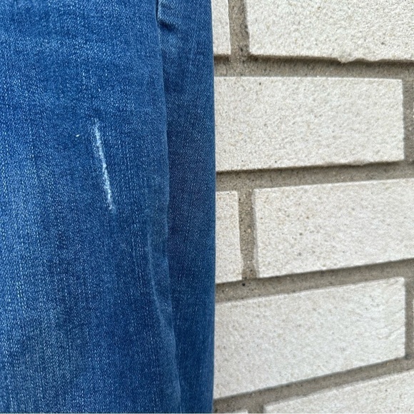 J Jill Kick Flare Ankle Jeans Raw Fray Hem Waverly Wash Stretch Denim 8 Classic - Picture 5 of 16